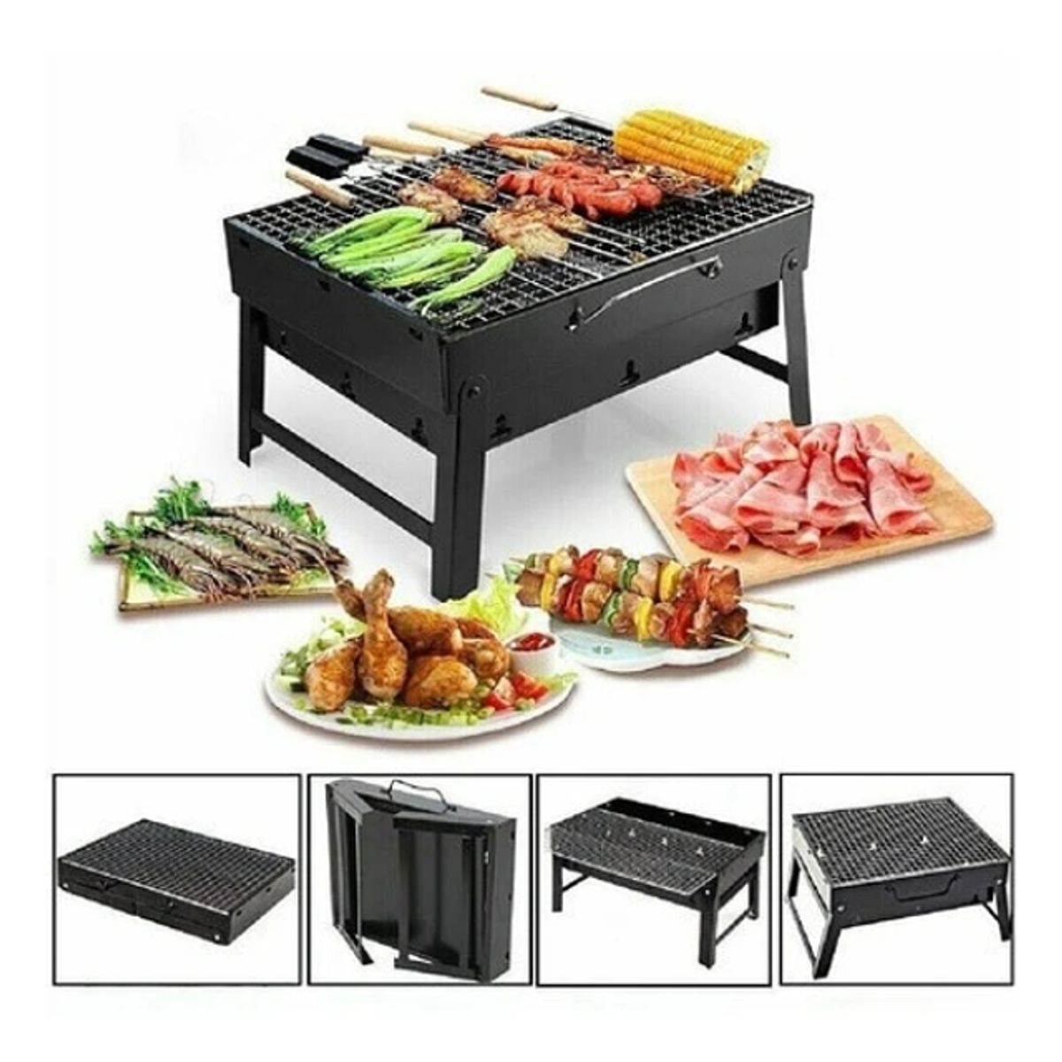 GENERICO - Mini Parrillera Plegable De Carbon Portatil Parrillera