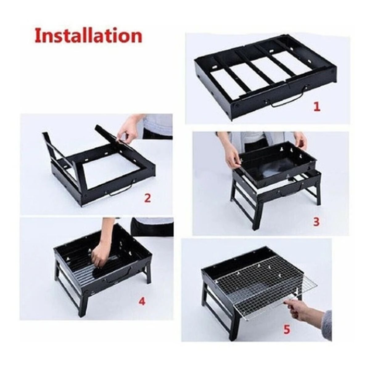 GENERICO - Mini Parrillera Plegable De Carbon Portatil Parrillera