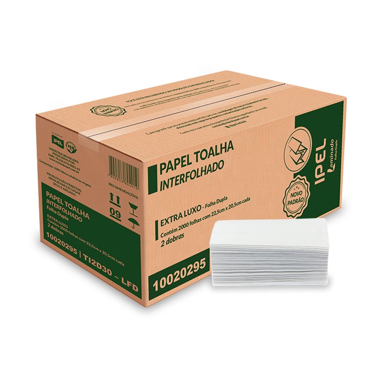 GENERICO - Toalla Interfoliada Doble Hoja IPEL 2.000 unidades