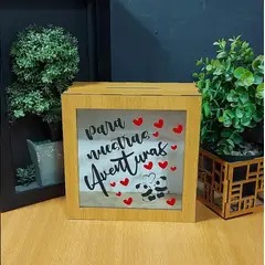 GENERICO - Alcancía De Madera 19x19x9cm Para Nuestra