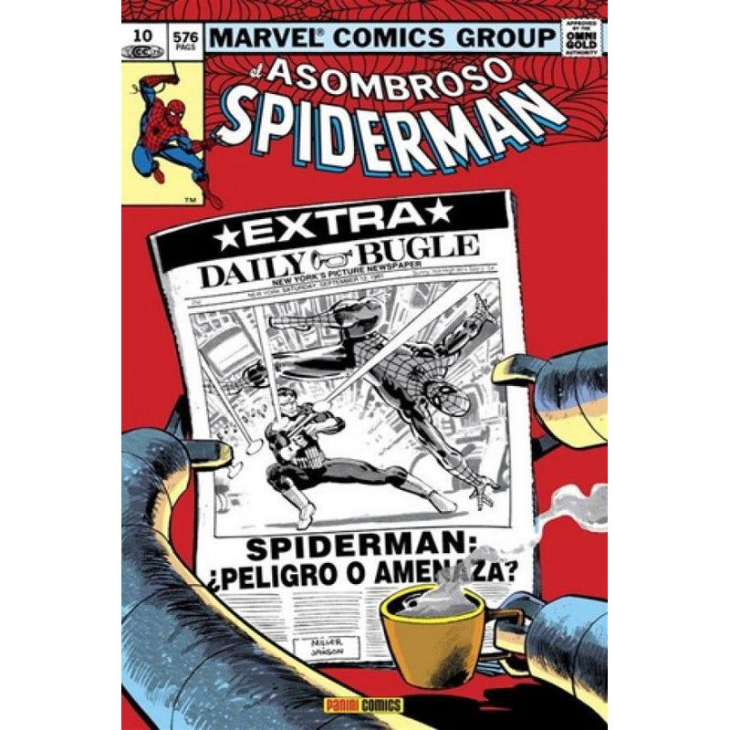 PANINI - Marvel Gold El Asombroso Spiderman 10 ¿Peligro O Amenaza