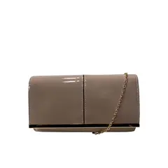 TODOPIEL - Cartera de fiesta Ecocuero Mujer Beige