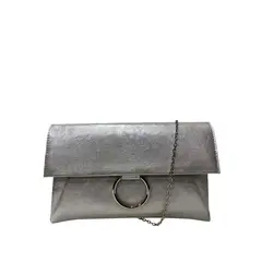 TODOPIEL - Cartera de fiesta Ecocuero Mujer Plateado