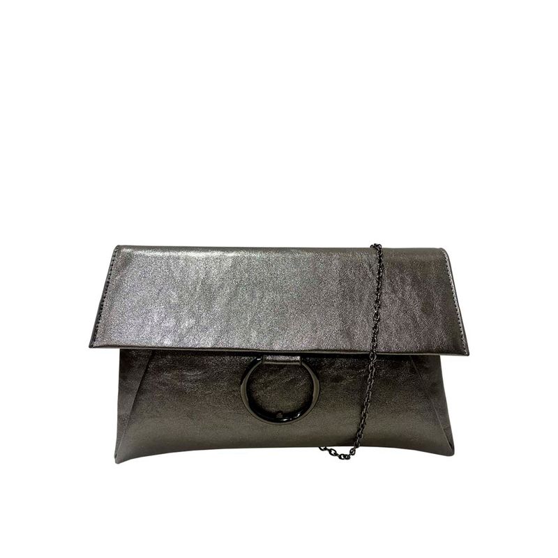 TODOPIEL - Cartera de fiesta Ecocuero Mujer Plateado Todopiel