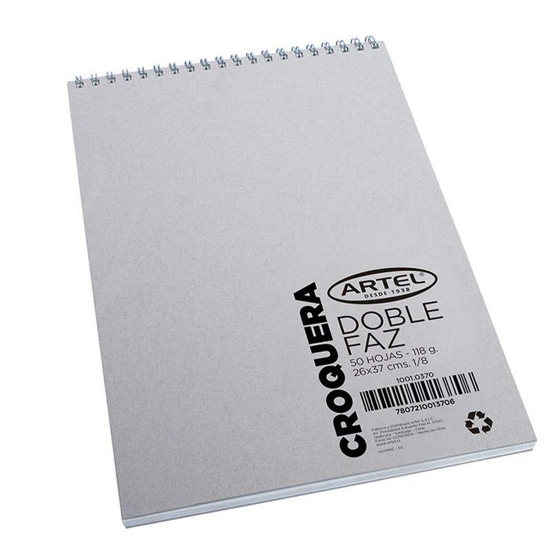 ARTEL - Croquera Dob Faz 1/8 Espi 50 h 26x37