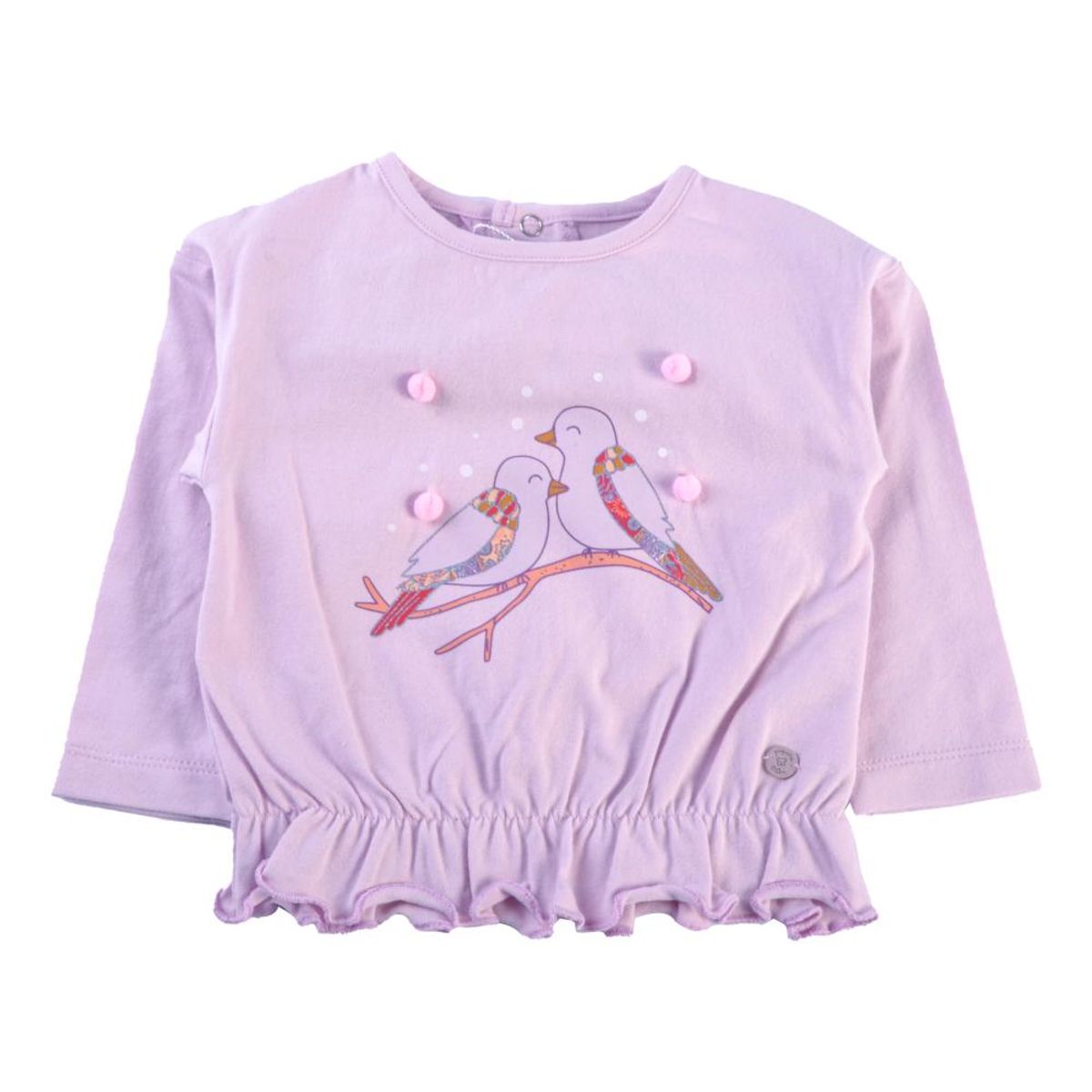 PILLIN - Polera Manga Larga Bebé Niña Rosado Pillin - Rosa