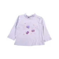 PILLIN - Polera Manga Larga Bebé Niña Lila