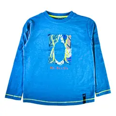 PILLIN - Polera Manga Larga Niño Verde oscuro