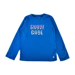PILLIN - Polera Manga Larga Niña Azul