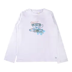 PILLIN - Polera Manga Larga Niña Crudo