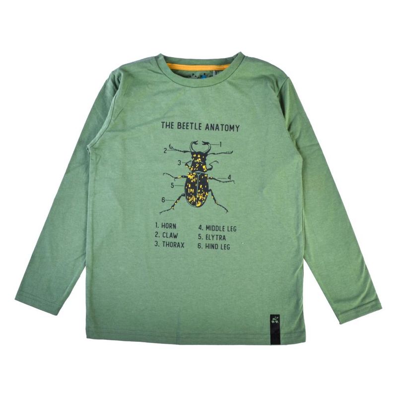 PILLIN - Polera Manga Larga Niño Verde Pillin PILLIN