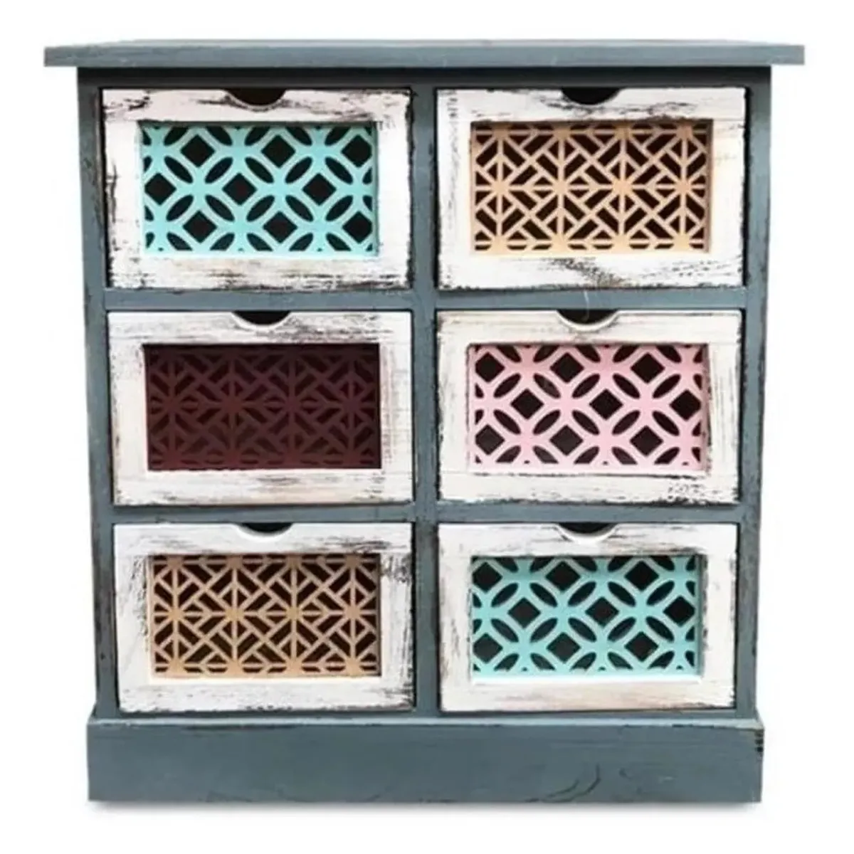 GENERICO - Mueble Cajones Tallado Colores - S0038