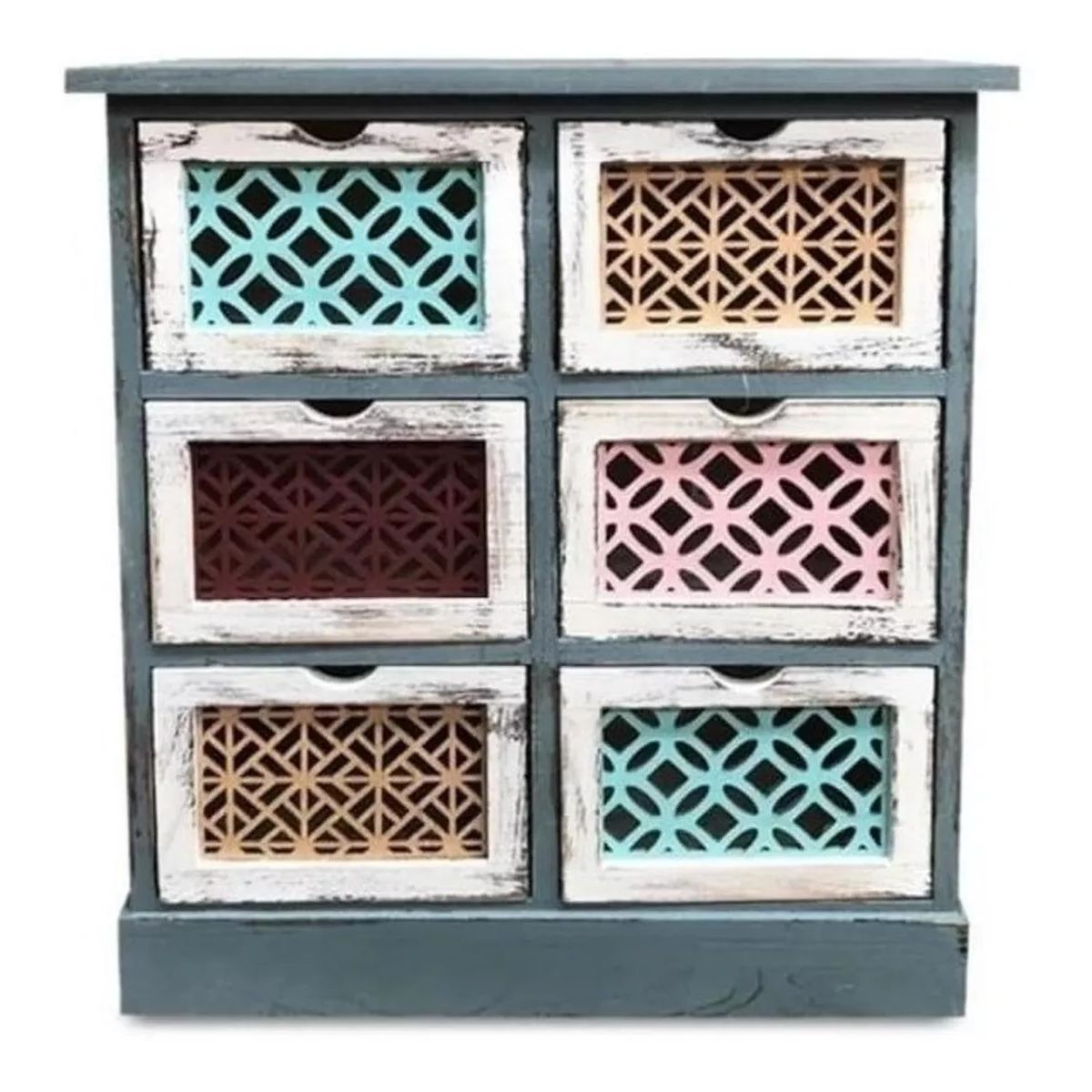 GENERICO - Mueble Cajones Tallado Colores - S0038