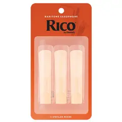 RICO - Set 3 Cañas Saxo Barítono RLA0325, 2.5