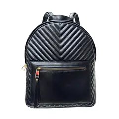 TODOPIEL - Mochila Ecocuero Mujer Negro