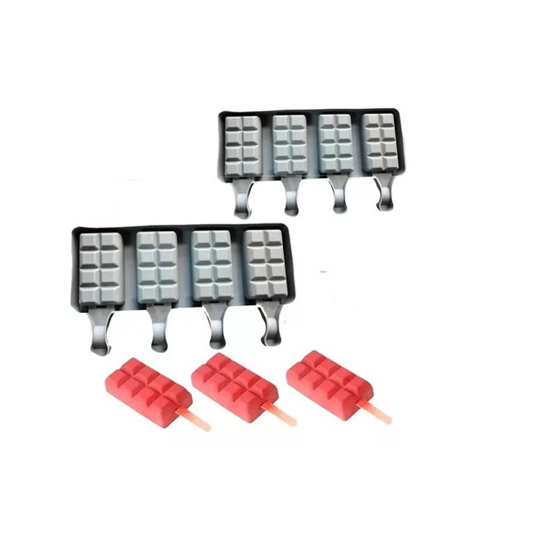 Pasteleria - 2X Molde De Silicona Para Helados Molde Helado Molde Paleta