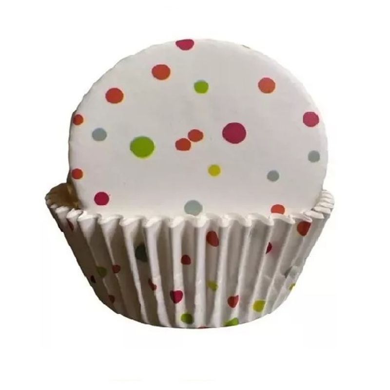 GENERICO - 200 Capsula Para Hornear Capsula Cupcake Capsula Lunares 7cm