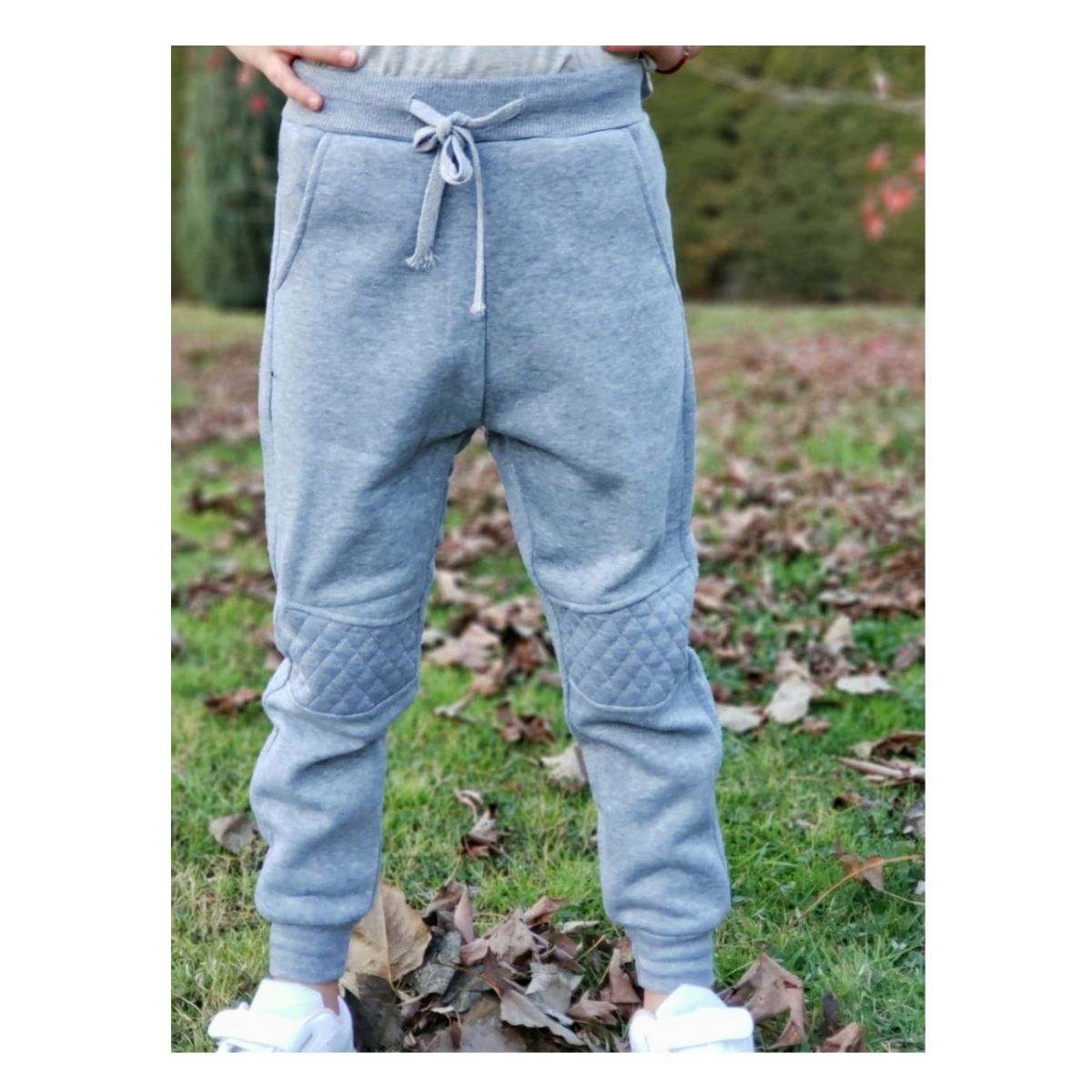 LIKE SHOP - Pantalón Buzo Invierno Jovenes Niños. Algodón Forro Polar Parche. 248