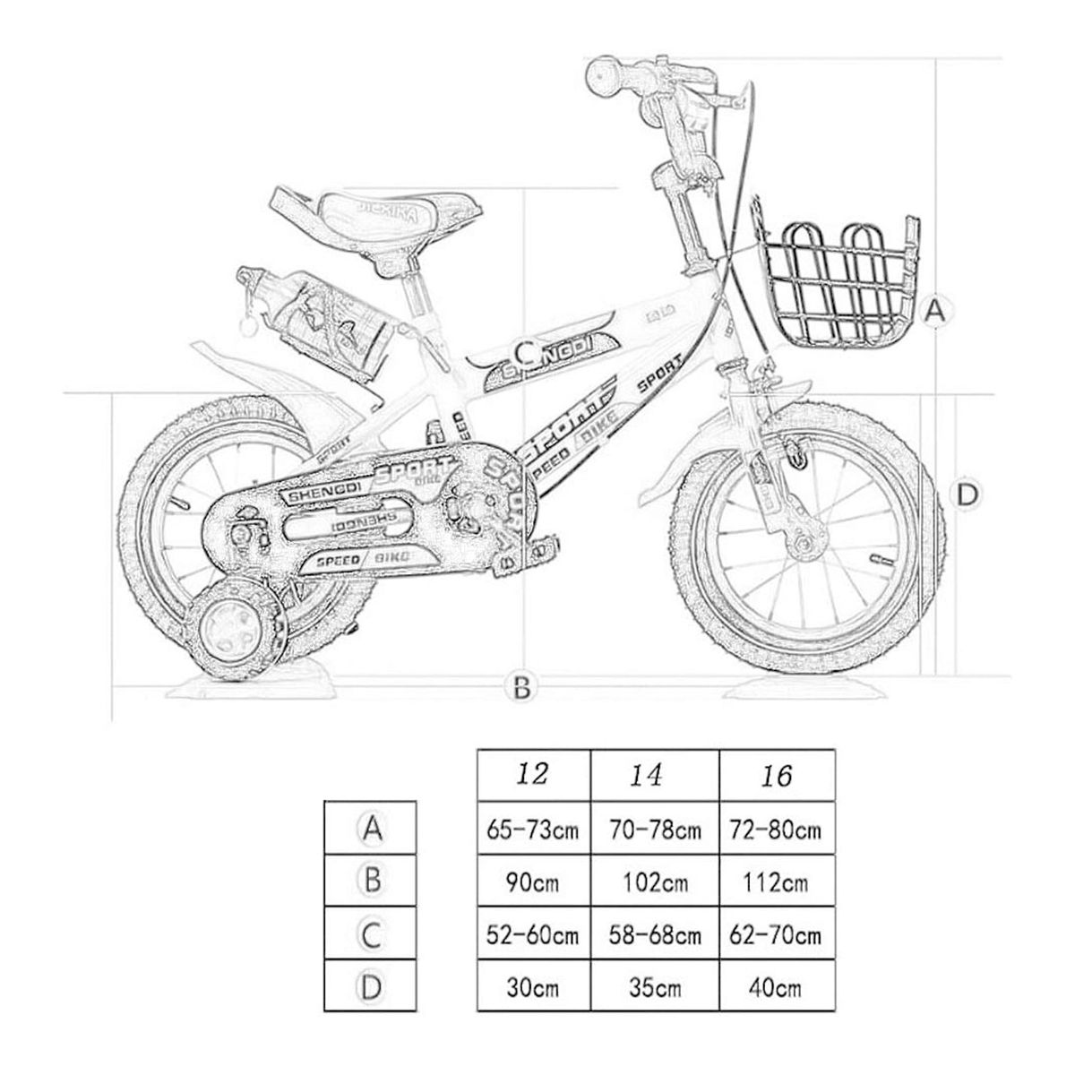 LUMAX - Bicicleta Infantil Lumax Aro 16 Rojo Con Rueditas