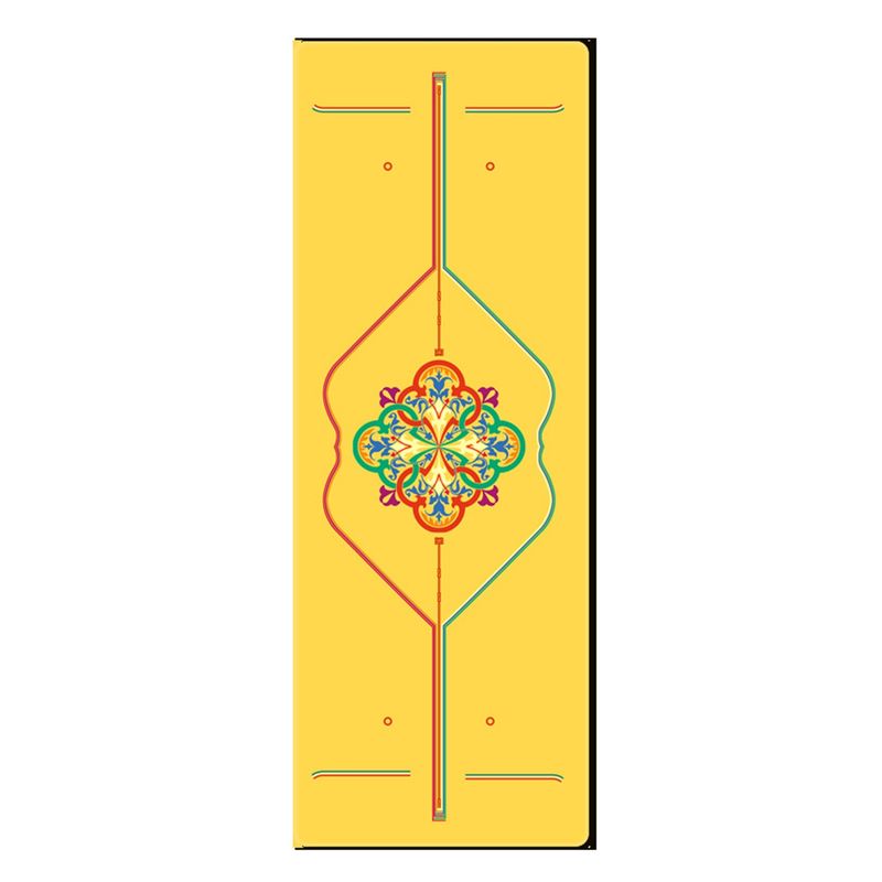 SDFIT - Mat de Yoga Caucho Natural Diseño CYPU0014 5mm - Amarillo