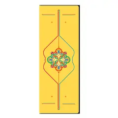 SDFIT - Mat de Yoga Caucho Natural Diseño CYPU0014 5mm - Amarillo