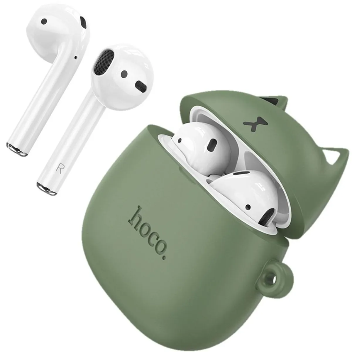 HOCO - Audifonos hoco ew45 con funda de gato verde