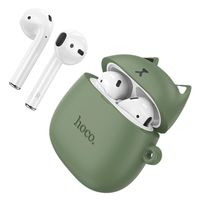 Audifonos ew45 con funda de gato verde