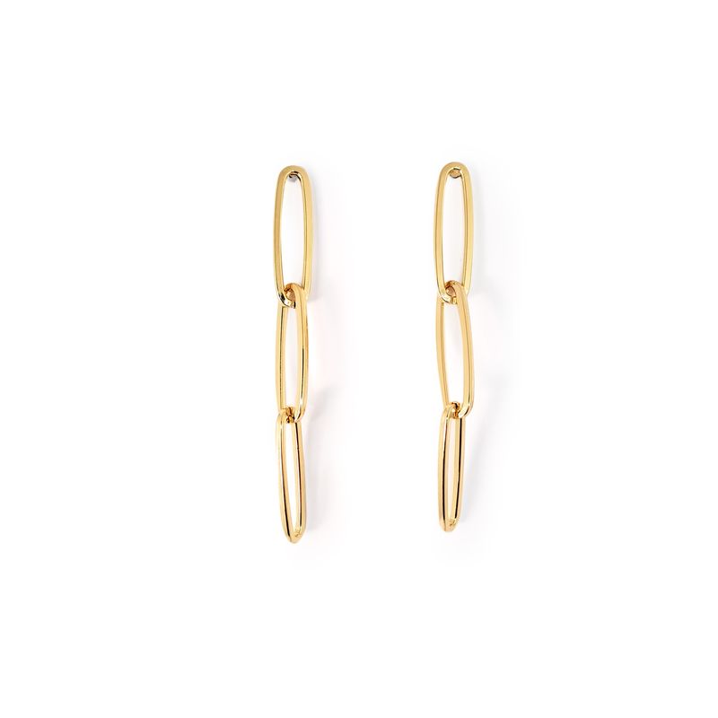ANDREA COGGIOLA JOYAS - Aros Cecilia Enchapado Oro 18K