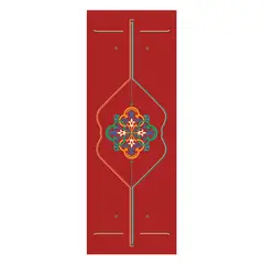 SDFIT - Mat de Yoga Caucho Natural Diseño CYPU0014 5mm - rojo