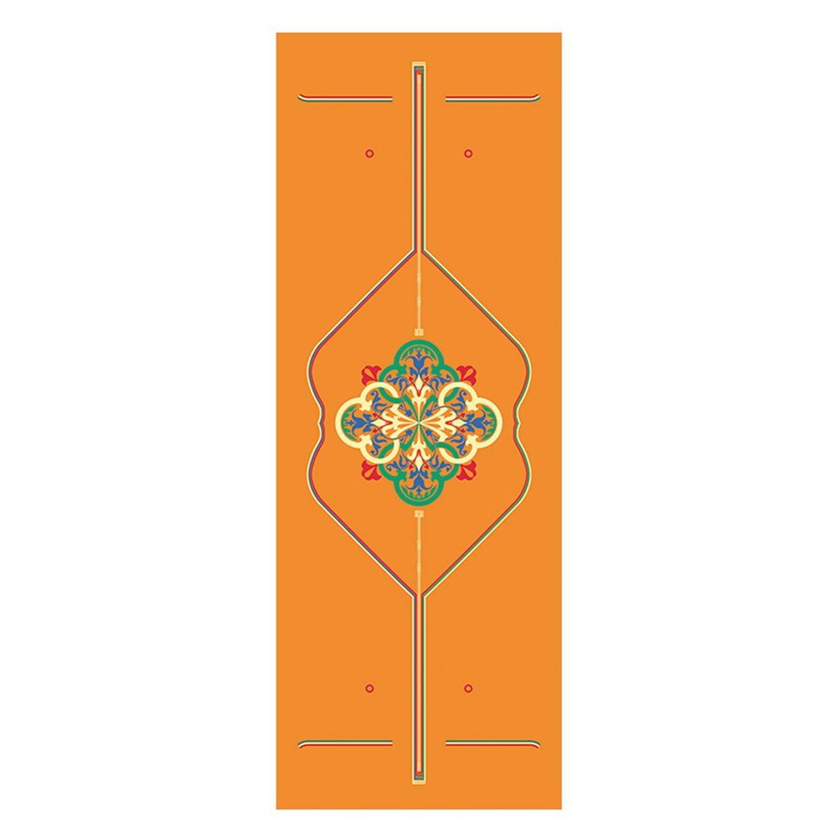 SDFIT - Mat de Yoga Caucho Natural Diseño CYPU0014 5mm - Naranjo