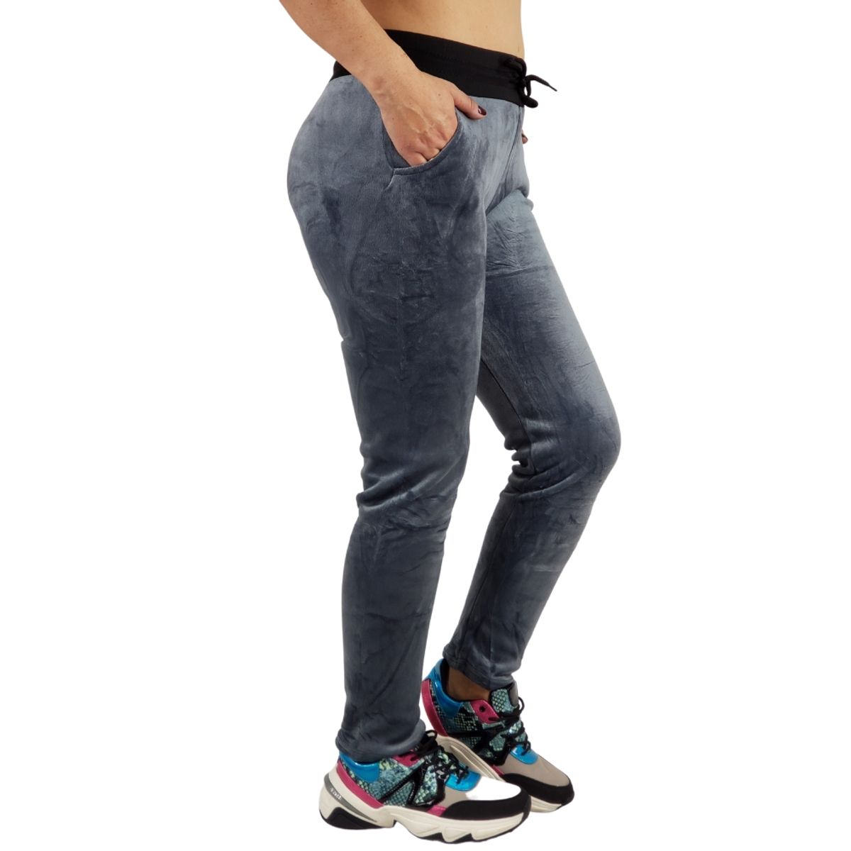 LIKE SHOP - Pantalón Calza Invierno Jogger Fit Forro Piel Bolsillos. 465