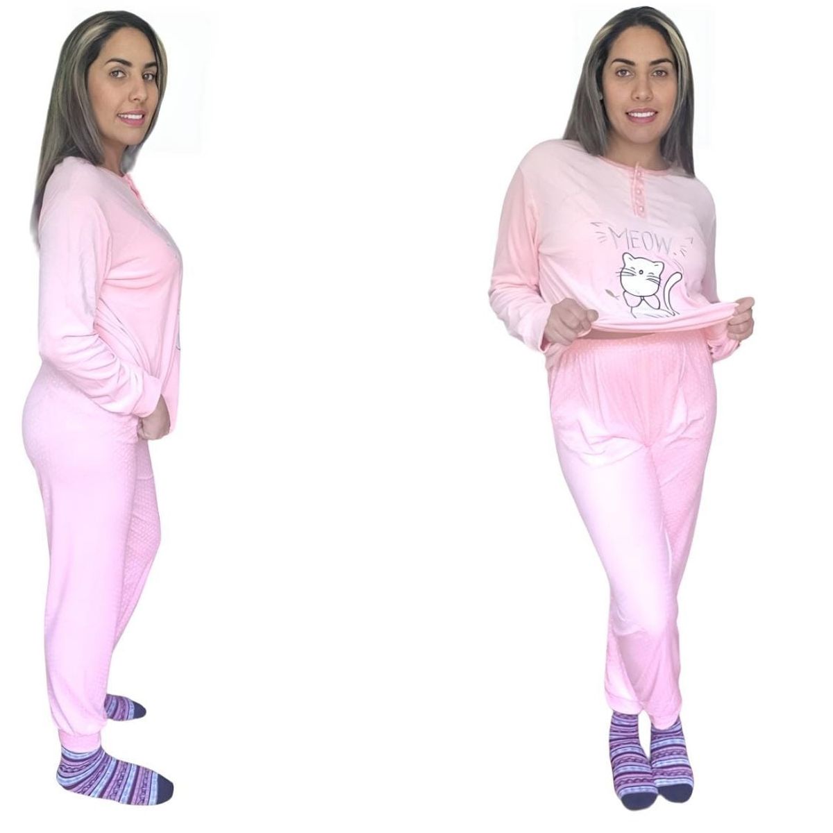 AGW - Pack 2 Pijamas Mujer Plush Excelente Calidad