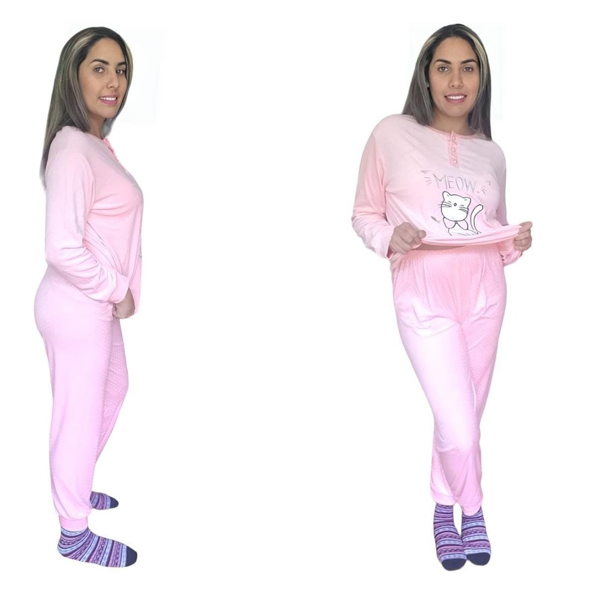 AGW - Pack 2 Pijamas Mujer Plush Excelente Calidad