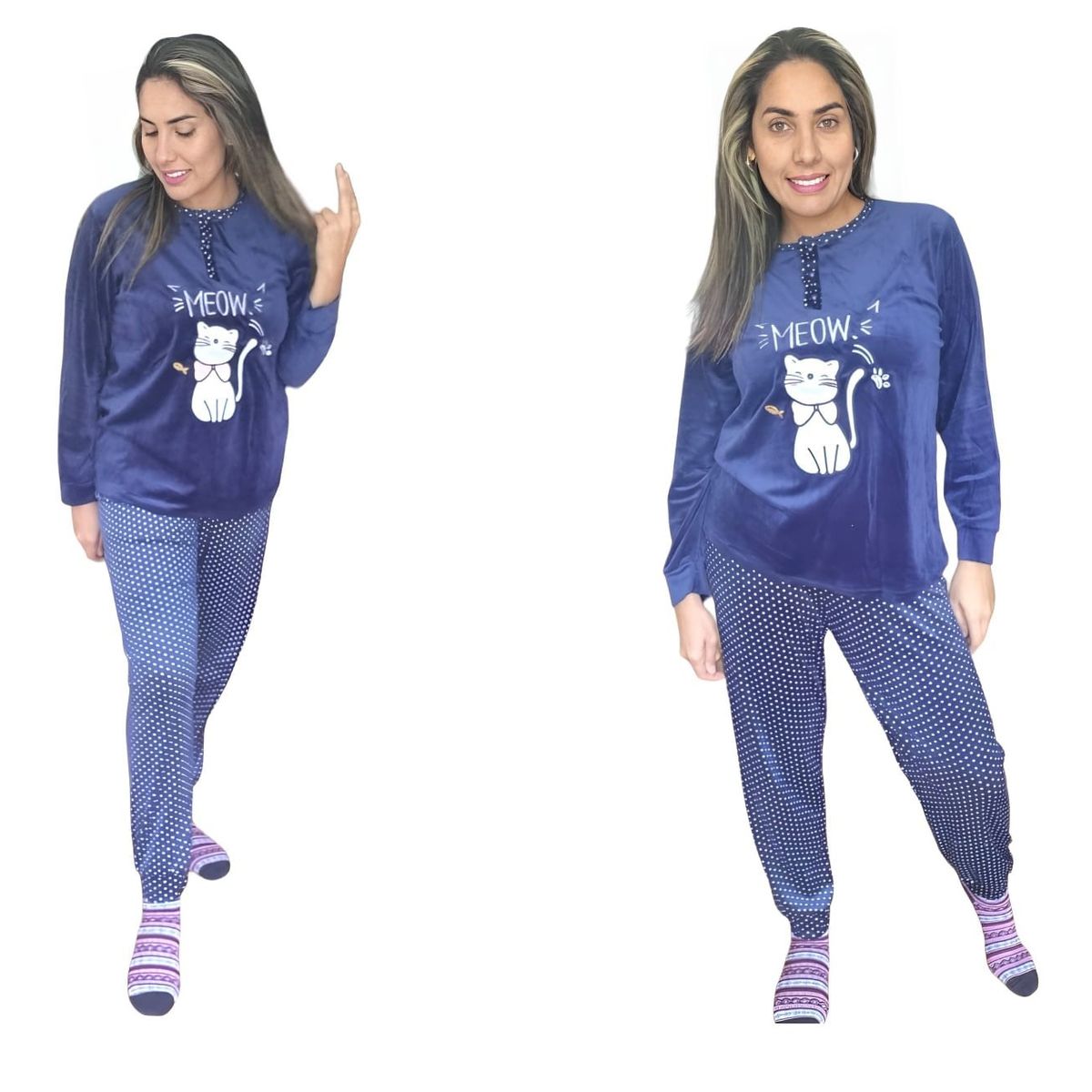 AGW - Pack 2 Pijamas Mujer Plush Excelente Calidad