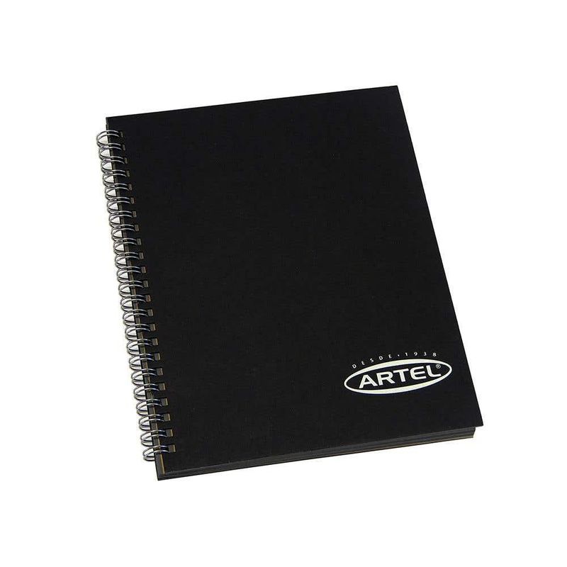 ARTEL - Croquera negra hoja NEGRA 50hjs 16x21