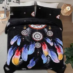 GENERICO - Cobertor Plush Chiporro Atrapasueño negro 2 plazas