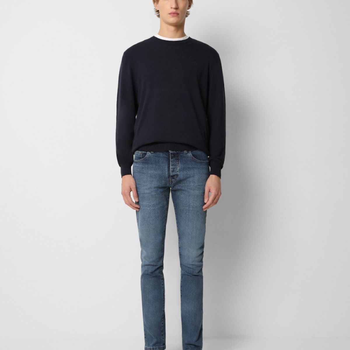 SCALPERS - Jeans Básicos Slim Fit Medium Blue