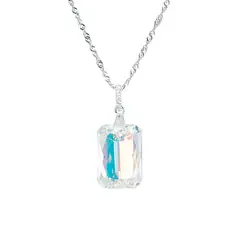 JOYAS MONTERO - Collar Gran Estefania Cristal Genuino Aurora Boreal