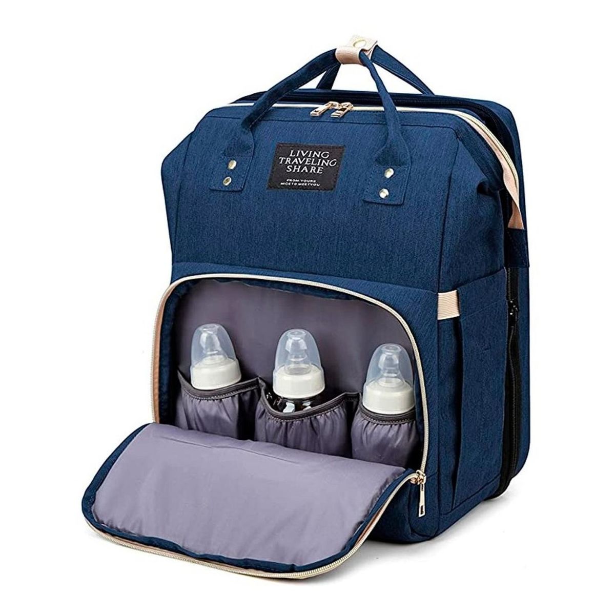 GLOBAL LATIN GROUP - Mochila Pañalera Maternal 3 En 1 - Azul - L