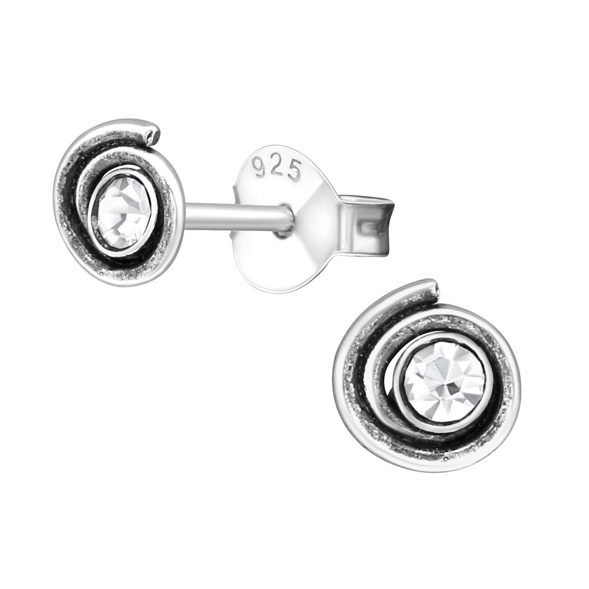 GENERICO - Aros mujer plata Espiral de Plata.