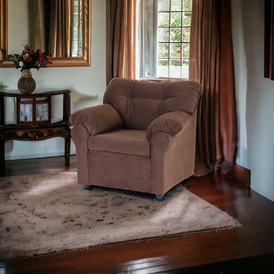 Imagen 2 del producto Sofá América 1 Cuerpo Tela Chocolate