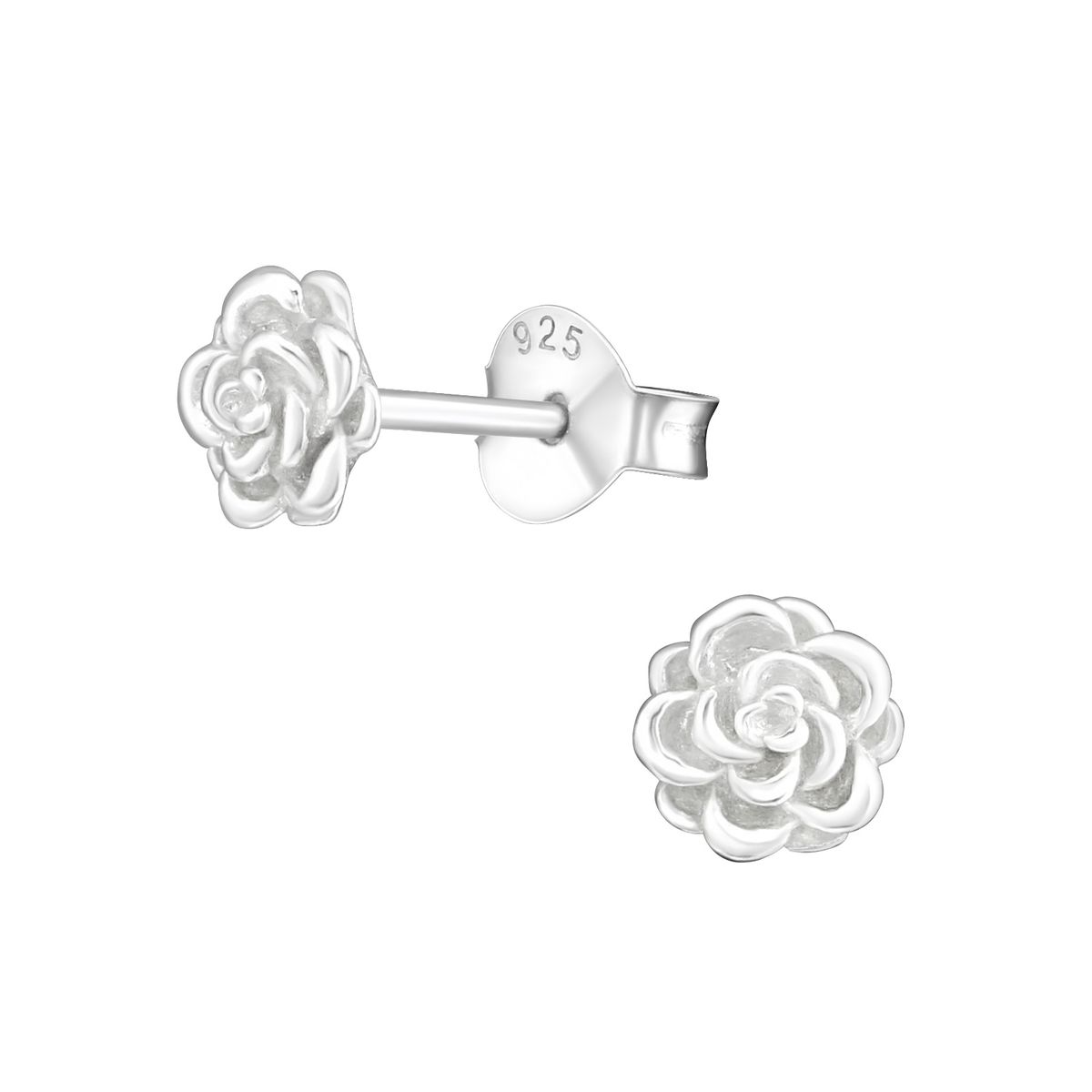 GENERICO - Aros mujer plata Flor