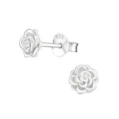 GENERICO - Aros mujer plata Flor