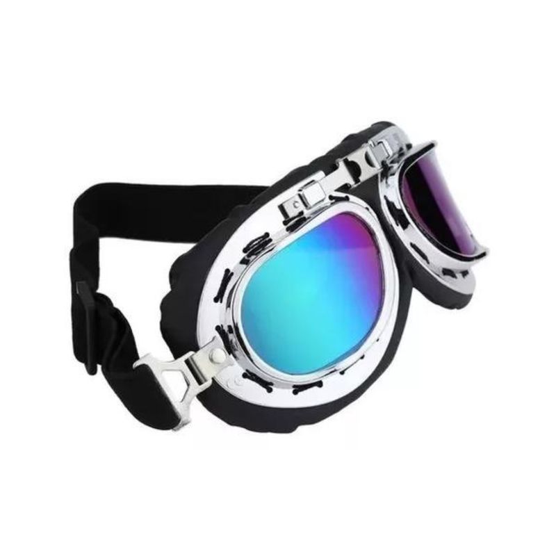 EKOI - Antiparras Moto Scooter Lentes Vintage Flex Estilo Aviador