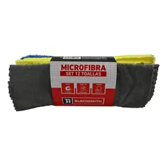 BLACKSMITH - Kit 12u Toallas Automáticas De Microfibra(corte Ultrasónico)