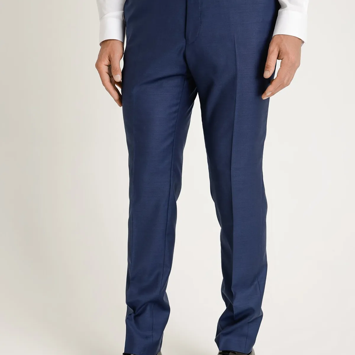 PERRY ELLIS - Pantalón Formal Liso Azul