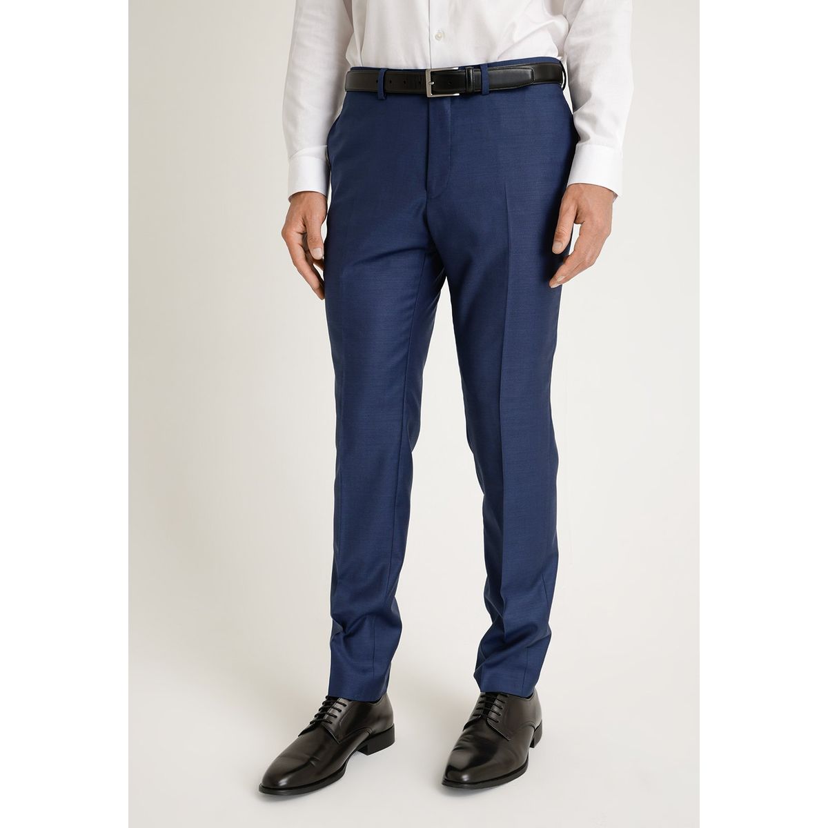 PERRY ELLIS - Pantalón Formal Liso Azul