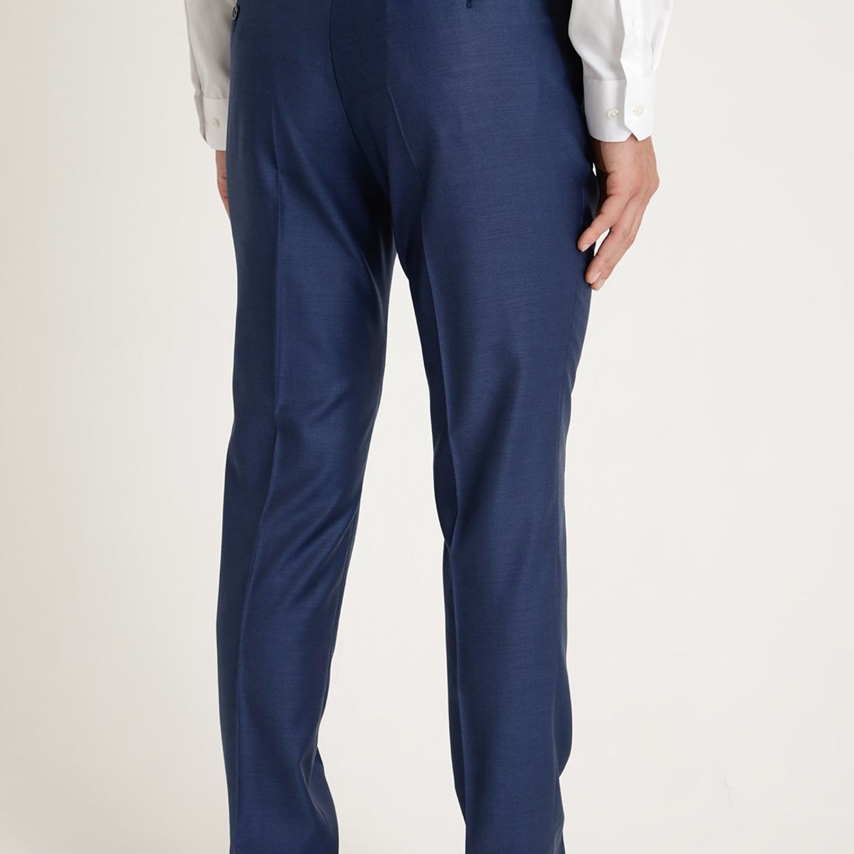 PERRY ELLIS - Pantalón Formal Liso Azul