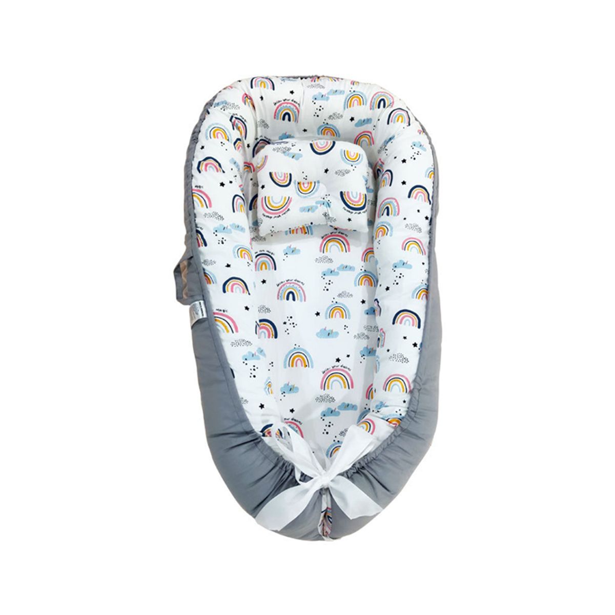 BABYLUNA - Colecho Acolchado Portable Con Almohada De Algodón Reforzada