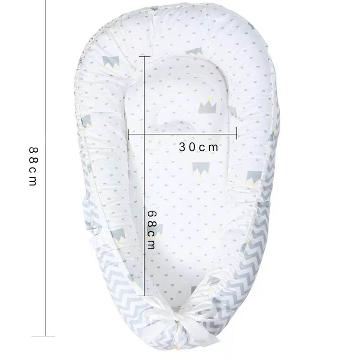 BABYLUNA - Colecho Acolchado Portable Con Almohada De Algodón Reforzada